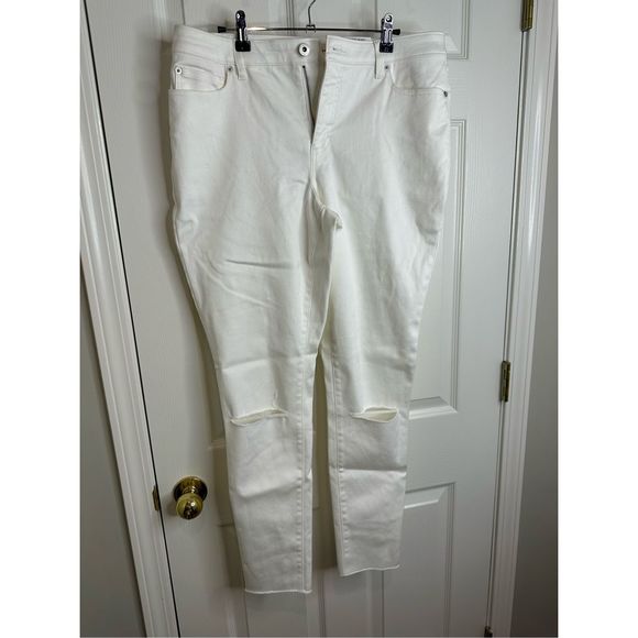 INC International Concepts Denim - NEW White jeans INC Sz14 / 32” Mid Rise Skinny Macys